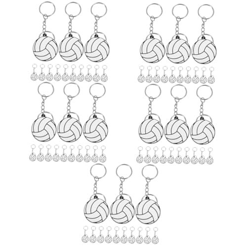 Toddmomy 5 Sätze Teiliges Volleyball Schlüsselanhänger Kreative Sport Schlüsselringe Für Taschen Langlebige Und Farbenfrohe Dekoration Für Partys Und 16 Stück * 5 von Toddmomy