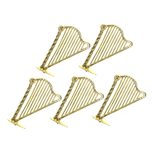 Toddmomy 5 Stück Mini-Harfe Puppenhaus Musikinstrumente Maßstab 1 12 Miniaturinstrument Harfe-Modell Mini-Musikinstrumente Puppenhaus-Instrumentenmodell Plastik Golden Toddmomy 5 Stück Mini-Harfe Puppenhaus Musikinstrumente Maßstab 1 12 Miniaturinstrument Harfe-Modell Mini-Musikinstrumente Puppenhaus-Instrumentenmodell Plastik Golden von Toddmomy