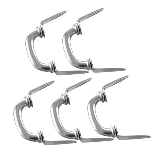 Toddmomy 5 Stück Mini-Türgriff Schubladenknöpfe für Miniatur-Hausgriffe handhaben klein Puppenhausbedarf Miniaturgriffe Mini-Griff Aluminiumlegierung Silver von Toddmomy