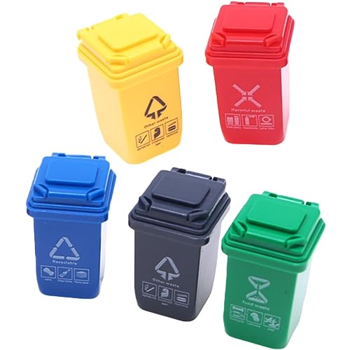 Toddmomy 5 Stück Mini -müll Kann Modellieren Miniatur -szenenmodell Mülleimer Mini -mülldose Mülltonne Mit Deckel Kleines Modell Dekorative Müll Kann Miniatur-mülltonne Toddmomy 5 Stück Mini -müll Kann Modellieren Miniatur -szenenmodell Mülleimer Mini -mülldose Mülltonne Mit Deckel Kleines Modell Dekorative Müll Kann Miniatur-mülltonne von Toddmomy