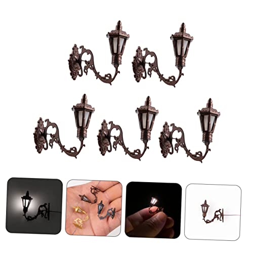 Toddmomy 5 Stück Miniatur Wandlampen für Puppenhaus Sandtisch Baumaterial Dekorative Mini Szenenlampe Kompakt Installieren Warmes Weißes Licht Antikes Messingdesign Toddmomy 5 Stück Miniatur Wandlampen für Puppenhaus Sandtisch Baumaterial Dekorative Mini Szenenlampe Kompakt Installieren Warmes Weißes Licht Antikes Messingdesign von Toddmomy