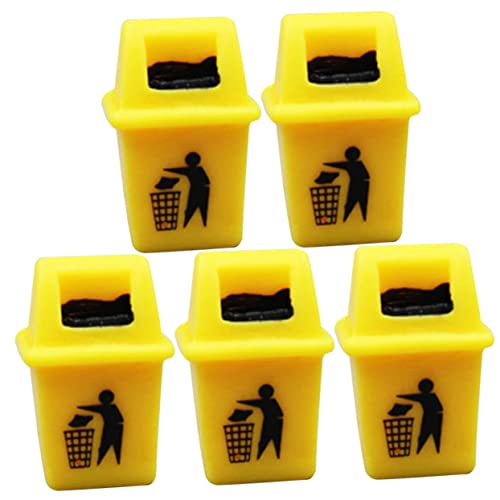 Toddmomy 5 Stück Mülleimer Modell Mülleimer Abfallkorb Mülleimer Kleiner Mülleimer Kinderparty Mülleimer Mini Eimer Kleine Mülleimer Dosen Mülleimer Puppenhaus Kleiner von Toddmomy