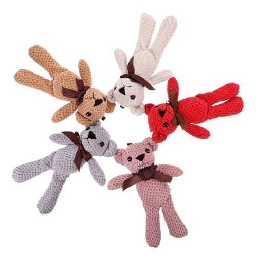 Toddmomy 5 Stück Plüschspielzeugpuppe Ausgestopfter Bär Plüschbär Stofftier Trägt Masse Bärenpuppenornament Kuscheltier Weihnachtsbär Süßer Kleiner Bär Cartoon-plüschbär Toddmomy 5 Stück Plüschspielzeugpuppe Ausgestopfter Bär Plüschbär Stofftier Trägt Masse Bärenpuppenornament Kuscheltier Weihnachtsbär Süßer Kleiner Bär Cartoon-plüschbär von Toddmomy