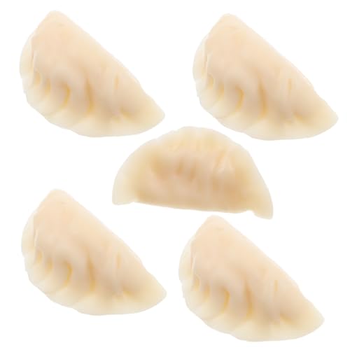 Toddmomy 5 Stück Simulationsknödelmodell Gefälschtes Gebäck Gefälschte Truthahnkeule Pan De Muerto Künstlich Künstliche Nahrungsmittel Zur Ausstellung Halloween-stressbälle Mochi PVC Beige von Toddmomy