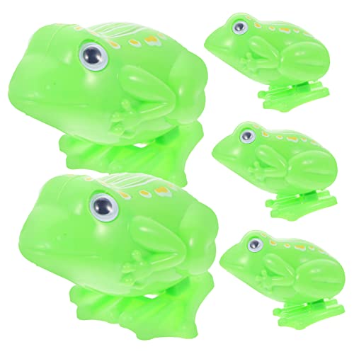 Toddmomy 5 Stück Teiliges Aufziehspielzeug Bunte Mechanische Frösche Dekorative Tiere Sicher mit Glatten Kanten Tragbar und Leicht Lernspielzeug Tiererkennung von Toddmomy