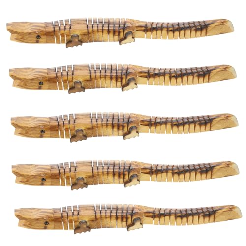 Toddmomy 5 Stück Teiliges Holzspielzeug Simulation von Krokodilen Lernspielzeug Handgefertigte Holztiere für Kreative Spielzeiten und Dekoration Toddmomy 5 Stück Teiliges Holzspielzeug Simulation von Krokodilen Lernspielzeug Handgefertigte Holztiere für Kreative Spielzeiten und Dekoration von Toddmomy
