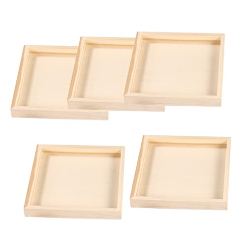 Toddmomy 5 Stück Teiliges Holztablett für Puzzle Praktische Aufbewahrungstrays für Bauklötze für Kreative Spiele Toddmomy 5 Stück Teiliges Holztablett für Puzzle Praktische Aufbewahrungstrays für Bauklötze für Kreative Spiele von Toddmomy