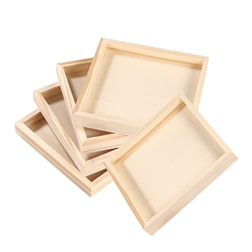 Toddmomy 5 Stück Teiliges Holztablett für Puzzle Quadratische Aufbewahrungsschalen aus Holz für Organisation von Bauklötzen Praktisch und Robust Toddmomy 5 Stück Teiliges Holztablett für Puzzle Quadratische Aufbewahrungsschalen aus Holz für Organisation von Bauklötzen Praktisch und Robust von Toddmomy