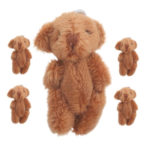 Toddmomy 5 Stück Teiliges Mini Plüschtier Bär Kleine Realistische Weiche Stofftiere für Schlüsselanhänger DIY Basteln Detailreiche für Geburtstagsdeko und Sammelobjekte Toddmomy 5 Stück Teiliges Mini Plüschtier Bär Kleine Realistische Weiche Stofftiere für Schlüsselanhänger DIY Basteln Detailreiche für Geburtstagsdeko und Sammelobjekte von Toddmomy