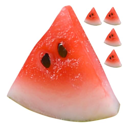 Toddmomy 5 Stück Teiliges Mini Wassermelonen Deko aus Realistische Früchtemodelle für Puppenhaus Langlebige Miniatur Wassermelonenstücke als Bastelzubehör und Tischdekoration Toddmomy 5 Stück Teiliges Mini Wassermelonen Deko aus Realistische Früchtemodelle für Puppenhaus Langlebige Miniatur Wassermelonenstücke als Bastelzubehör und Tischdekoration von Toddmomy