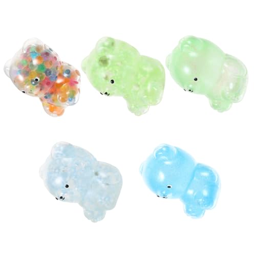 Toddmomy 5 Stück Teiliges Niedliches Kleine Teddybär aus Dehnbarem Sicherem Material Tragbar für Erwachsene zum Entspannen und Stress Lindern von Toddmomy