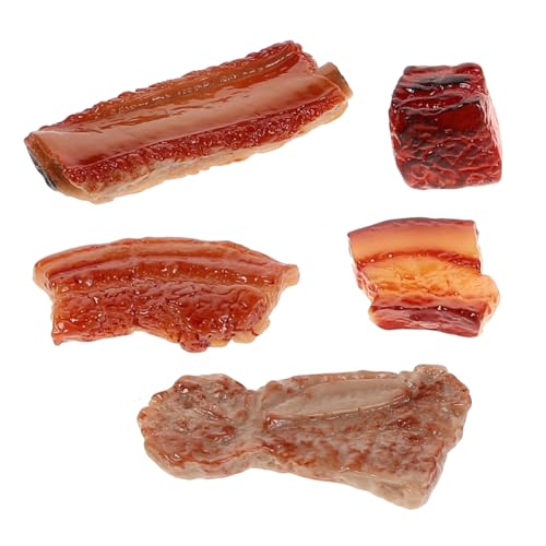 Toddmomy 5 Stücke Rippchen Designmodell Deko Lehnspielzeug Geschmortes Schweinefleisch Spielzeug für Fotografie Requisiten von Toddmomy
