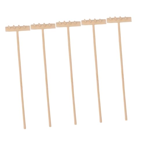 Toddmomy 5 Stück Teiliges Set Mini Holzrechen für Zen Sandgarten Tischdekoration Rustikaler Stil Vielseitiges Sandspielzeug und DIY Zubehör für Kreative Sandlandschaften Toddmomy 5 Stück Teiliges Set Mini Holzrechen für Zen Sandgarten Tischdekoration Rustikaler Stil Vielseitiges Sandspielzeug und DIY Zubehör für Kreative Sandlandschaften von Toddmomy