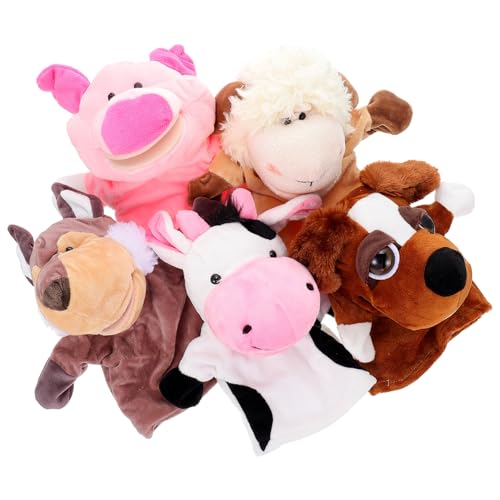 Toddmomy 5 Stück Teiliges Tiere Kreative Handspielzeug für Interaktives Rollenspiel Fördert Motorik und Kommunikation für Eltern Junge Mädchen Spiele und Erzählungen von Toddmomy