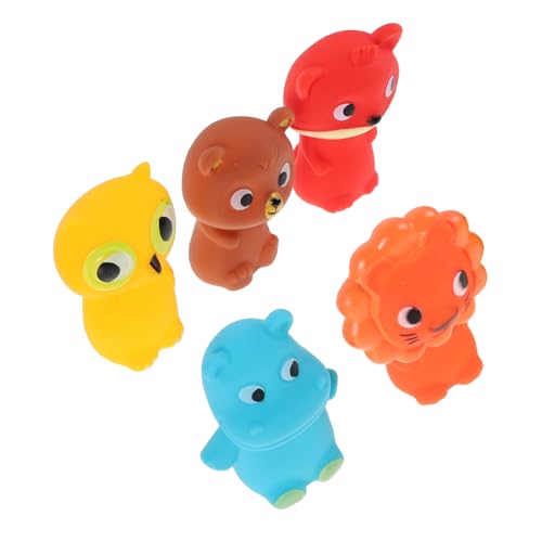 Toddmomy 5 Stück Tierische Marionette Mini-fingerpuppen Fingerpuppe Fingerpuppen Tier-fingerpuppenspielzeug Simulation Von Tierspielzeug Interaktive Puppenspielpuppen Vinyl von Toddmomy