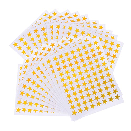 Toddmomy 50 Blatt Goldene Stern Aufkleber Abnehmbare Stern Sticker für Belohnungen Deko für Klassenzimmer Bastelprojekte Partys Toddmomy 50 Blatt Goldene Stern Aufkleber Abnehmbare Stern Sticker für Belohnungen Deko für Klassenzimmer Bastelprojekte Partys von Toddmomy