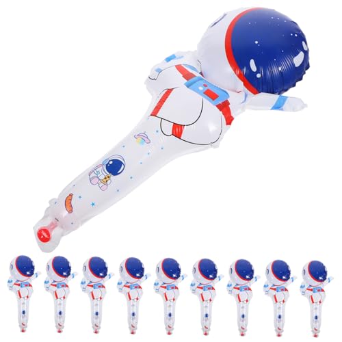 Toddmomy 50 Stück Astronaut Folienballons Handheld Aluminiumfolie Weltraum Party Deko Leicht Tragbar Lebendige Raumthemen Fotorequisite für Kindergeburtstag von Toddmomy
