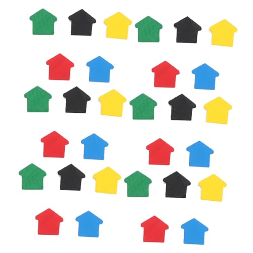 Toddmomy 50 Stück Brettspielfiguren, Spielfiguren, Bunte Schachfiguren Für Brettspiele, Schachspielkomponenten Und Tischmarker von Toddmomy