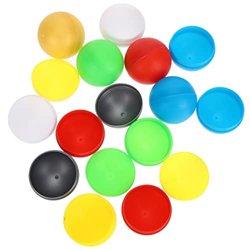 Toddmomy 50 Stück Bunte Lotteriekugeln aus Kunststoff zum Öffnen Leichte Party und Spielbälle für Gewinnspiele Kaugummiautomaten und Tombola Mehrfach Verwendbar Vielseitig Einsetzbar von Toddmomy