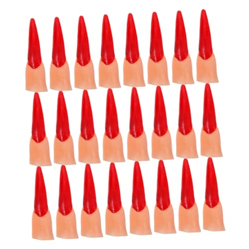 Toddmomy 50 Stück Halloween Falschfinger Streichfinger Kreative Falsche Hand Fingerkrallen Für Finger Zaubertricks Finger Mit Langen Nägeln Requisitentricks Performance von Toddmomy