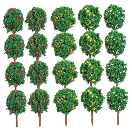Toddmomy 50 Stück Künstlicher Baum Simulationsbaum Miniaturbaum Mini-landschaftsbäume Mini-modellbäume Gefälschtes Baummodell Sandbaum Winziger Baum Kleine Bäume Dioramenbedarf Plastik von Toddmomy