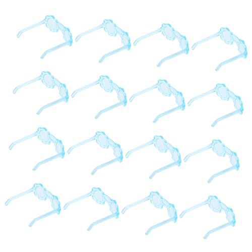 Toddmomy 50 Stück Mini Brillen Für Mama Mini Puppen Puppen Puppendekoration Puppenhaus Zubehör Puppenbrillen Puppenkleidungszubehör Puppen Ankleidezubehör Kunststoff Himmelblau von Toddmomy