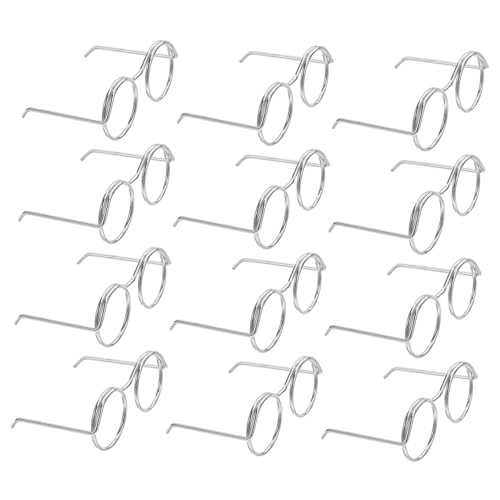 Toddmomy 50 Stück Mini Doll Glasses Filigrane Metallbrillenrahmen Winzige Puppenbrillen für DIY Bastelprojekte Realistische Miniatur Accessoires für Puppenhaus und Kostüme Toddmomy 50 Stück Mini Doll Glasses Filigrane Metallbrillenrahmen Winzige Puppenbrillen für DIY Bastelprojekte Realistische Miniatur Accessoires für Puppenhaus und Kostüme von Toddmomy