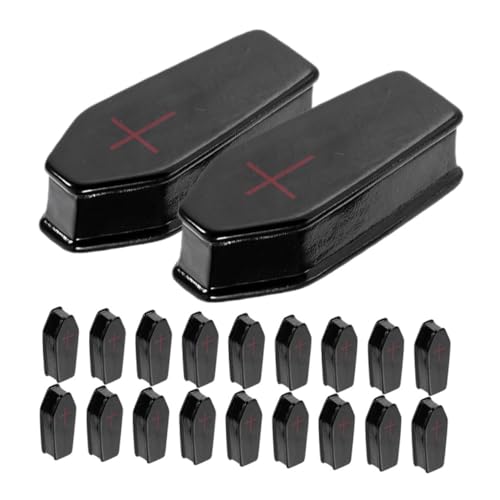Toddmomy 50 Stück Mini Halloween Coffin Deko aus Robustem Resin Detailreiche Miniatur Gräber für Mikro Landschaft Puppenhaus Büro und Party Kompakte Miniatur Ornamente für Festliche von Toddmomy