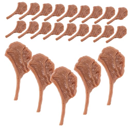 Toddmomy 50 Stück Miniatur Steak Modell Realistisch Dekoratives Fake Meat mit Detailgetreuer Textur Handgefertigt Kleine Künstliche Rindersteaks für DIY Basteln Küchen Deko und Fotografie von Toddmomy