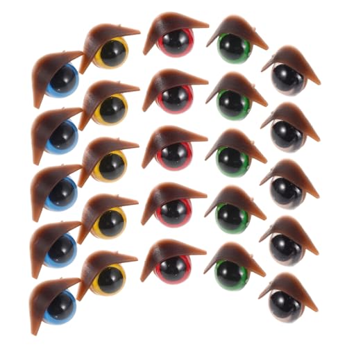 Toddmomy 50 Stück Sicherheitsaugen, Häkeltiere, Kunststoffaugen, Bastelaugen, DIY-Augen, Stofftierpuppen-augäpfel Zum Basteln Und Plüschspielzeug (einzelne Augenlidaugen Mit von Toddmomy
