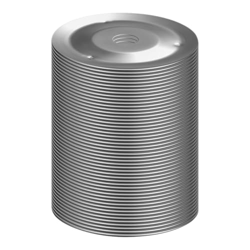 Toddmomy 50 Stück Tamburine Jingle Bell Ringe Metallbecken Ching Ringe Percussion Drum Becken Ersatz Für Handglocken Kirchentamburine von Toddmomy