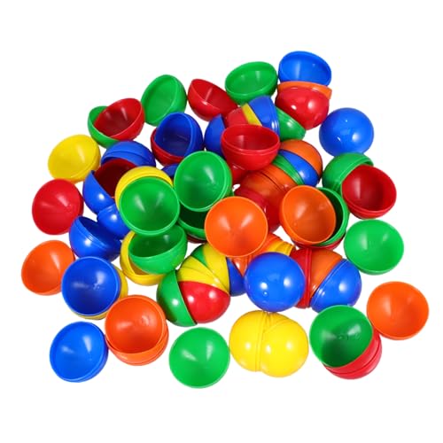 Toddmomy 50 Stück Teiliges Bunte Nahtlose Lotteriekugeln zum Öffnen Wiederverwendbare Party Spielkugeln Kunststoffkugeln mit Überraschungsfunktion für Gewinnspiele und Aktivitäten von Toddmomy