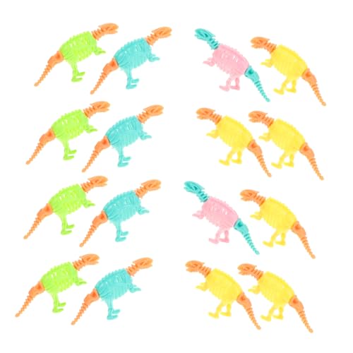 Toddmomy 50 Stück Teiliges Dinosaurier Bastelset für DIY Dinosaurier Skelett Zusammenbau Pädagogisches Feinmotorik und Kreativität Geeignet für Jungen und Mädchen Buntes Lernspielzeug von Toddmomy