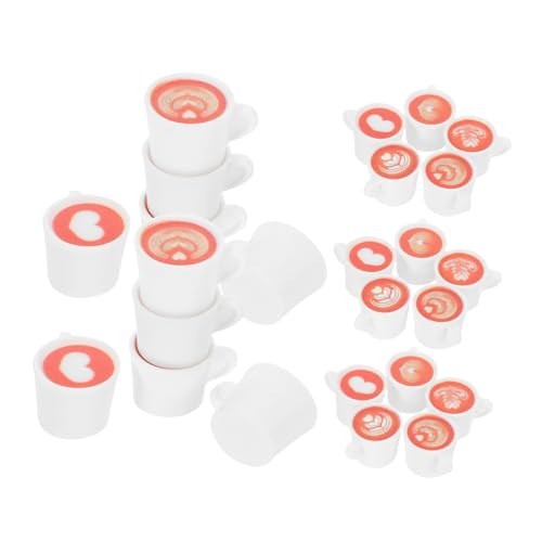 Toddmomy 50 Stück Teiliges Miniatur Kaffeetassen aus Robustem Resin Detailgetreu Gestaltet als Puppenhauszubehör für Kreative DIY Basteleien Mikro Küchen Dekoration und Fantasievolles von Toddmomy