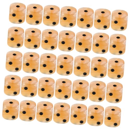 Toddmomy 50 Stück Teiliges Würfelset mit Abgerundeten Ecken Farbiger Glanz Ergonomisch für Brettspiele Partyzubehör und Matheunterricht Ausgewogene Würfelergebnisse für Familien und von Toddmomy