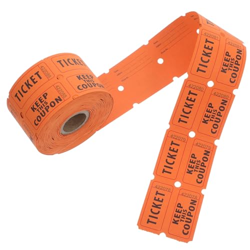 Toddmomy 500 Stück Raffle Tickets Doppelte Rolle Orange Perforiert Für Veranstaltungen Weihnachten Tombola Fundraiser Mit Nummerierung Und Für Gästeinformationen Toddmomy 500 Stück Raffle Tickets Doppelte Rolle Orange Perforiert Für Veranstaltungen Weihnachten Tombola Fundraiser Mit Nummerierung Und Für Gästeinformationen von Toddmomy