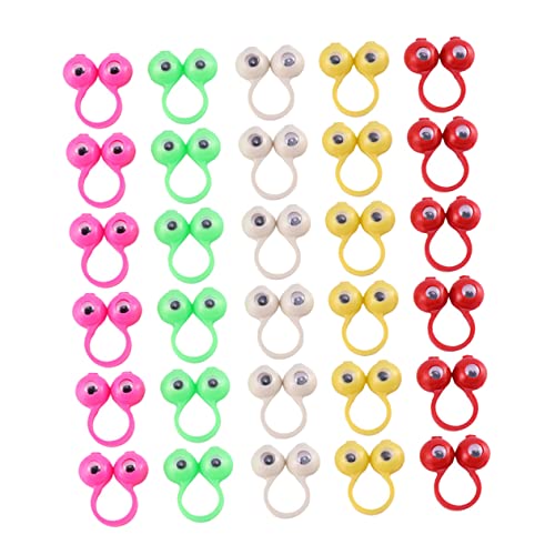 Toddmomy 50Stücke Augen Fingerpuppen für Lernspielzeug für Rollenspiele Puppentheater und Kreative Aktivitäten Farbenfroh und Sicher für Partys von Toddmomy