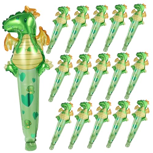 Toddmomy 50Stücke Dinosaurier Ballons Handheld Dino Folienballons für Geburtstagsfeier und Party Dekoration Tierballons mit Klaren Mustern und Brillanten Farben für Jede von Toddmomy