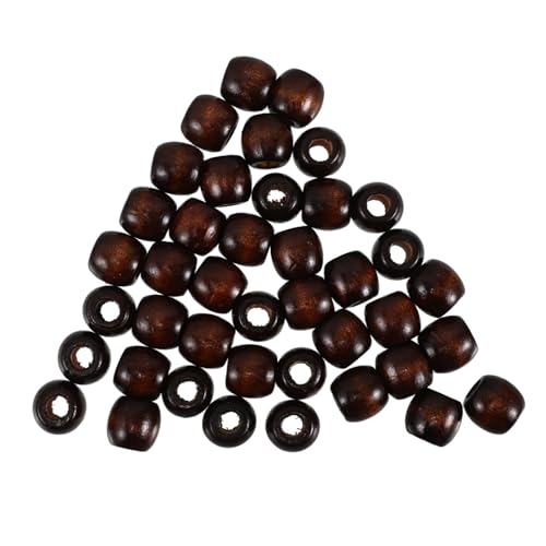 Toddmomy 50Stücke Holzperlen DIY Spacerperlen für Armbänder Halsketten Natürliche Hölzerne Rondelle für Handwerksprojekte Lochdurchmesser von Toddmomy