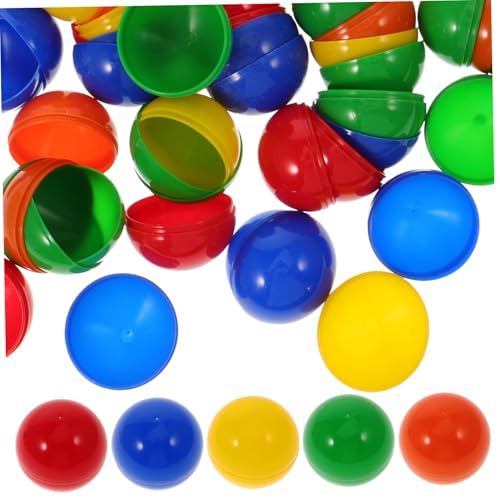 Toddmomy 50Stücke Lottokugeln für Verlosungen und Spiele Öffnungsdesign Bunten Farben aus Robustem Kunststoff für Partys Kunstprojekte und Unterhaltungsspiele von Toddmomy