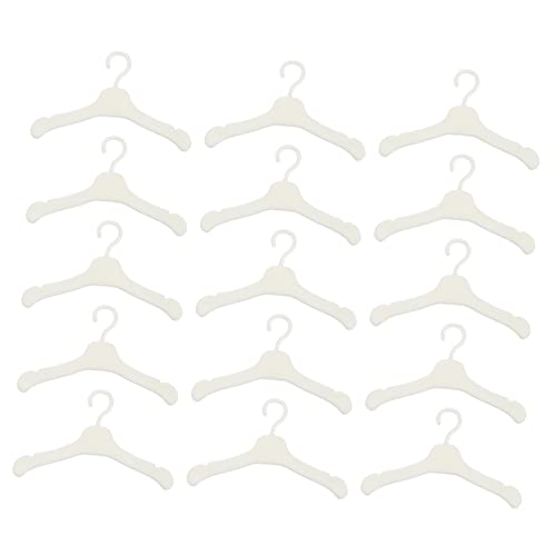 Toddmomy 50Stücke Puppenkleiderbügel Robuste und Praktische Kleiderständer für Puppenmode Puppenhaus Zubehör zur Organisation von Puppenkleidung von Toddmomy