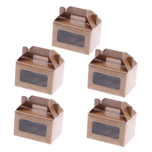 Toddmomy 5Er-Packung Mini -Kuchenbox Mini Kuchenbox Puppenhaus Deko Dekoration für Puppenhaus Dessert Box Mini -Box -Set Puppenhausdekor Miniaturszenenmodelle Papier Light Brown Toddmomy 5Er-Packung Mini -Kuchenbox Mini Kuchenbox Puppenhaus Deko Dekoration für Puppenhaus Dessert Box Mini -Box -Set Puppenhausdekor Miniaturszenenmodelle Papier Light Brown von Toddmomy