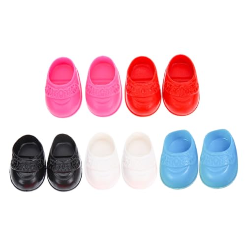 Toddmomy 5 Paar Kleiner Hauspuppenschuhe für Puppen Süße Miniaturschuhe aus Kunststoff für Kleiner Spielzeughäuser Puppendekoration Kreative Spielideen Toddmomy 5 Paar Kleiner Hauspuppenschuhe für Puppen Süße Miniaturschuhe aus Kunststoff für Kleiner Spielzeughäuser Puppendekoration Kreative Spielideen von Toddmomy