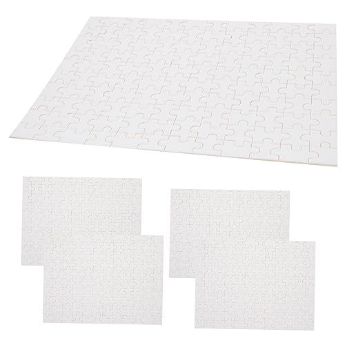 Toddmomy 5Satz Leere Sublimations Puzzles DIY Graffiti Puzzle Rohlinge für Kreative Kunstprojekte und Leicht und Kompakt von Toddmomy