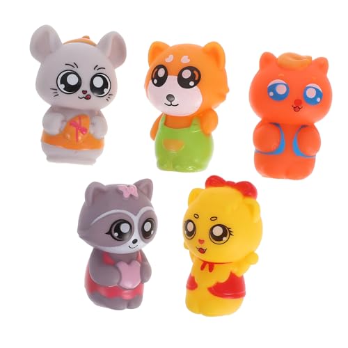 Toddmomy 5Stücke Fingerpuppen aus Vinyl für Niedliche Tierfiguren für Rollenspiele Pädagogisches für Kleinkinder für Frühkindliche Entwicklung Toddmomy 5Stücke Fingerpuppen aus Vinyl für Niedliche Tierfiguren für Rollenspiele Pädagogisches für Kleinkinder für Frühkindliche Entwicklung von Toddmomy