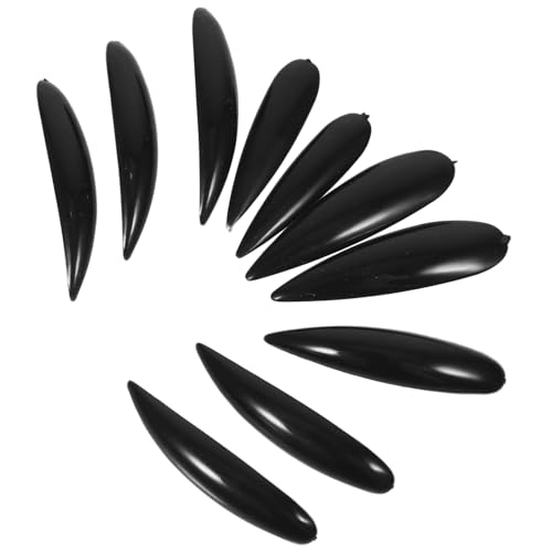 Toddmomy 5Stücke Halloween Nägel Künstliche Lange Nägel für Frauen DIY Maniküre Selbstklebende Nagelspitzen Nageldekoration für Halloween und Besondere Anlässe von Toddmomy