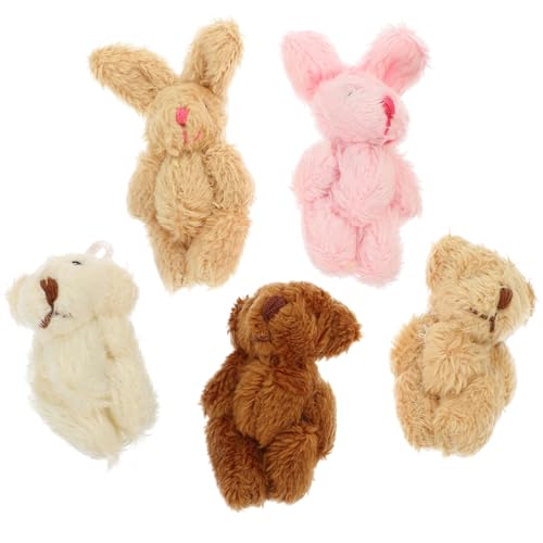 Toddmomy 5Stücke Mini Plüschpuppen Teiliges Puppenhaus Zubehör Kuscheltiere Kreative DIY Dekorationen und Miniaturprojekte von Toddmomy