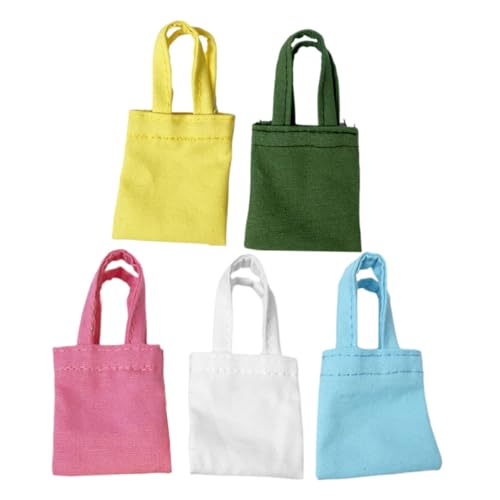 Toddmomy 5Stücke Mini Puppentaschen Handgefertigte Kleine Canvas Taschen Für Puppenhaus Dekoration Für Mikroszenenverzierungen Toddmomy 5Stücke Mini Puppentaschen Handgefertigte Kleine Canvas Taschen Für Puppenhaus Dekoration Für Mikroszenenverzierungen von Toddmomy
