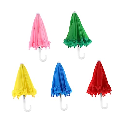 Toddmomy 5Stücke Mini Regenschirm Für DIY Malerei Zubehör Dekorative Requisiten Für Kreative Bastelprojekte Zufällige Farben von Toddmomy