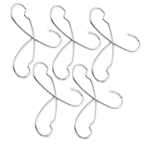 Toddmomy 5Stücke Puppenkleiderbügel Aus Kleiderbügel Für Puppenbekleidung Für Häuser Und Puppenzubehör Silberfarben Langlebig Und Funktional von Toddmomy
